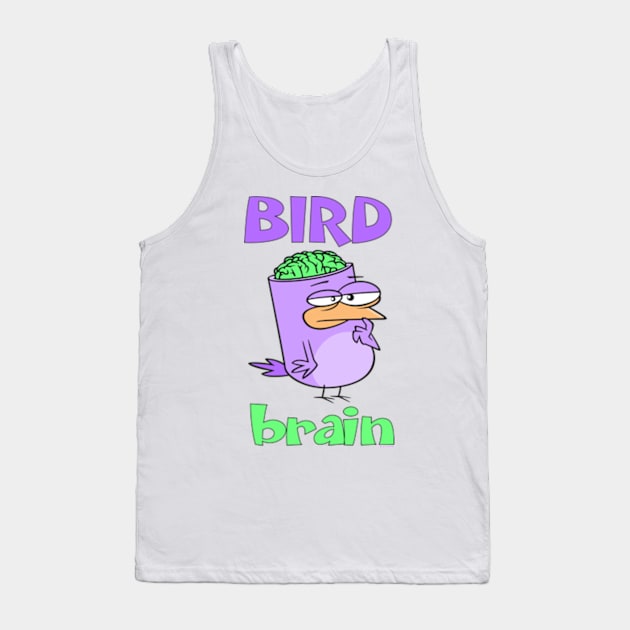 Birdbrain Design for Bird Lovers Tank Top by ConCept